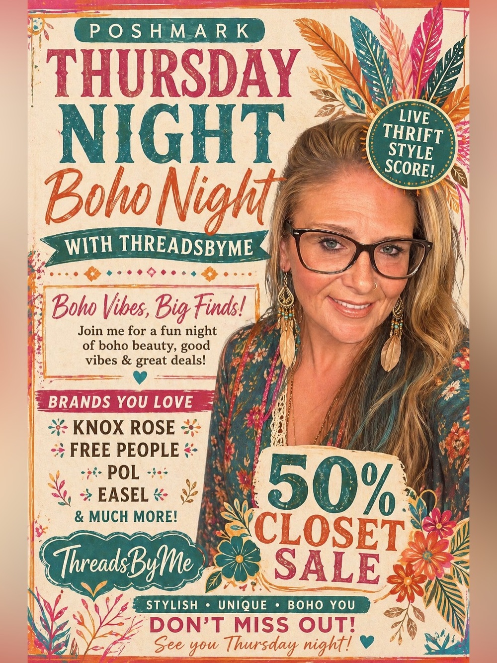 @threadsbyme (Shauna)LIKE THIS Flyer 4 ALL Boho Back 5/7
Thursdays @9pm est